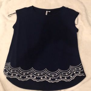 Navy blouse